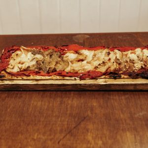 catering en sitges y vilanova con coca de escalivada